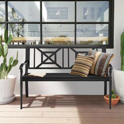 Wayfair Metal Park Outdoor Benches You Ll Love In 2023   Saiz Metal Outdoor Bench 